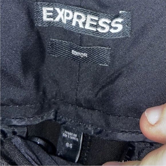 Express Editor Bootcut Pants 6 Black Workwear Office Career Corporate Staple - Picture 3 of 9